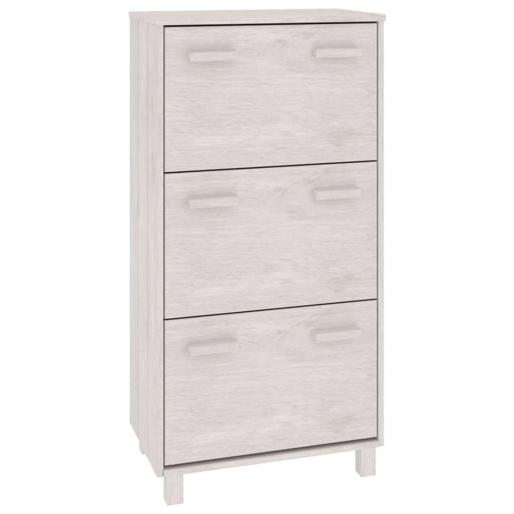 Schoenenkast HAMAR 59,5x35x117 cm massief grenenhout wit Schoenenrekken | Creëer jouw Trendy Thuis | Gratis bezorgd & Retour | Trendy.nl