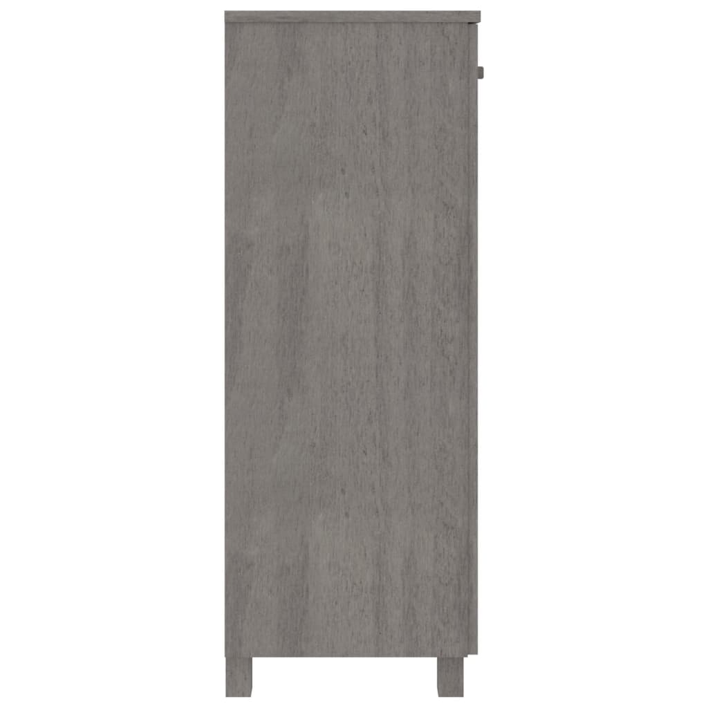 Schoenenkast HAMAR 85x40x108 cm massief grenenhout lichtgrijs Schoenenrekken | Creëer jouw Trendy Thuis | Gratis bezorgd & Retour | Trendy.nl