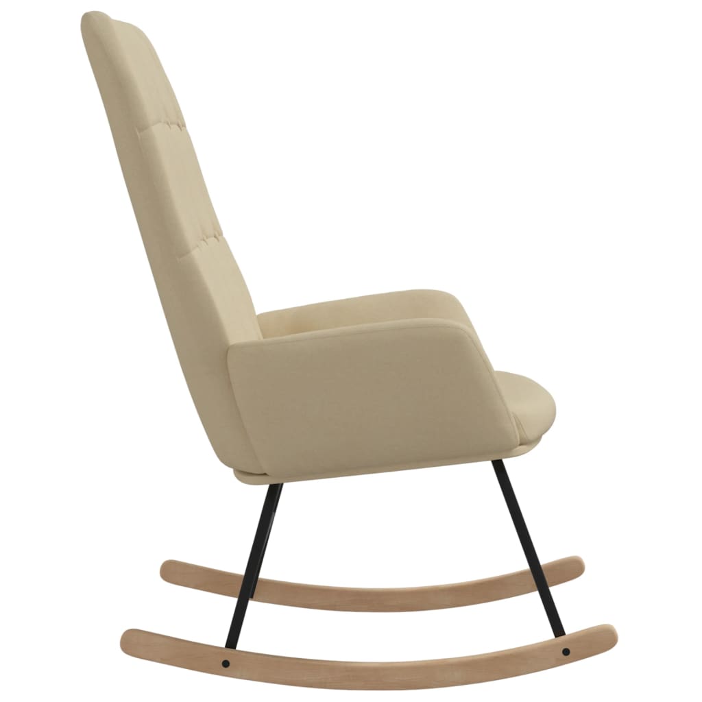 Schommelstoel stof crèmekleurig Schommelstoelen | Creëer jouw Trendy Thuis | Gratis bezorgd & Retour | Trendy.nl