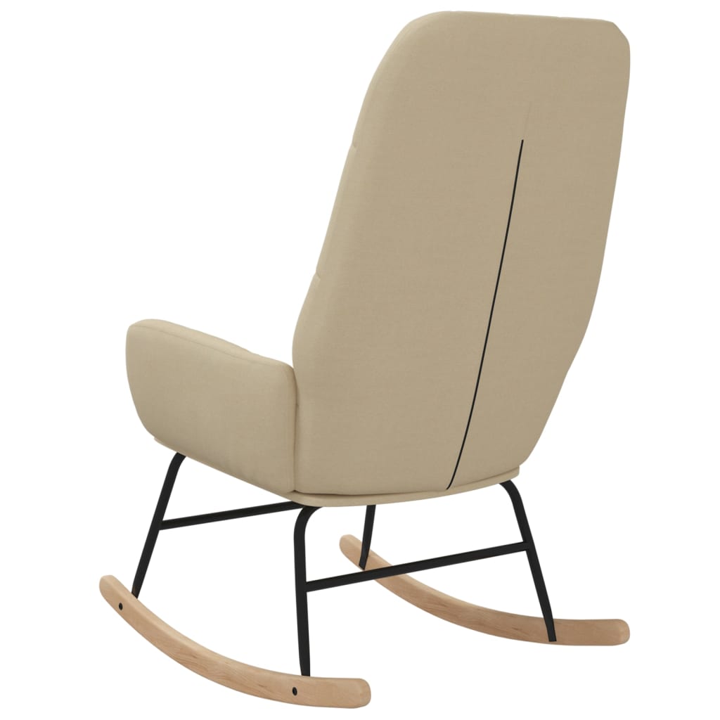 Schommelstoel stof crèmekleurig Schommelstoelen | Creëer jouw Trendy Thuis | Gratis bezorgd & Retour | Trendy.nl