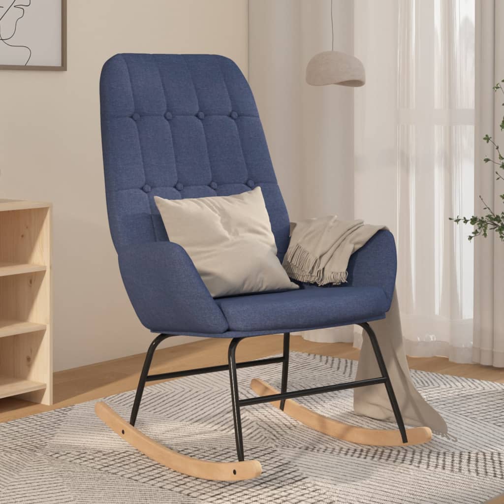 Schommelstoel stof blauw Schommelstoelen | Creëer jouw Trendy Thuis | Gratis bezorgd & Retour | Trendy.nl