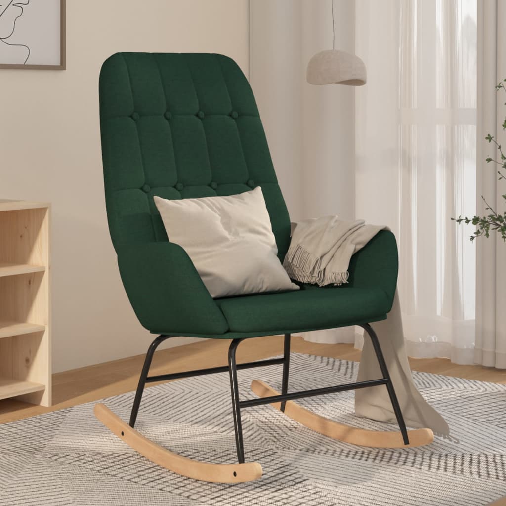 Schommelstoel stof donkergroen Schommelstoelen | Creëer jouw Trendy Thuis | Gratis bezorgd & Retour | Trendy.nl