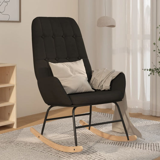 Schommelstoel stof zwart Schommelstoelen | Creëer jouw Trendy Thuis | Gratis bezorgd & Retour | Trendy.nl