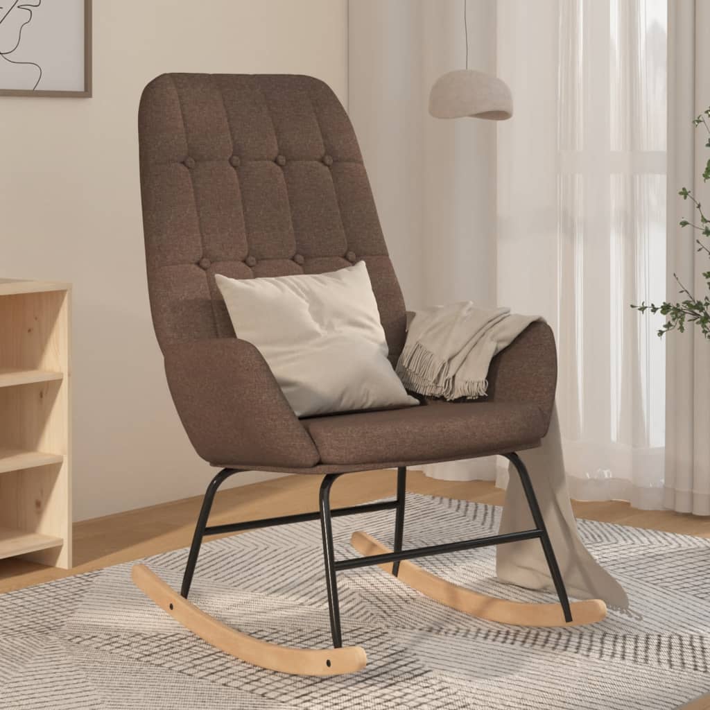 Schommelstoel stof taupe Schommelstoelen | Creëer jouw Trendy Thuis | Gratis bezorgd & Retour | Trendy.nl