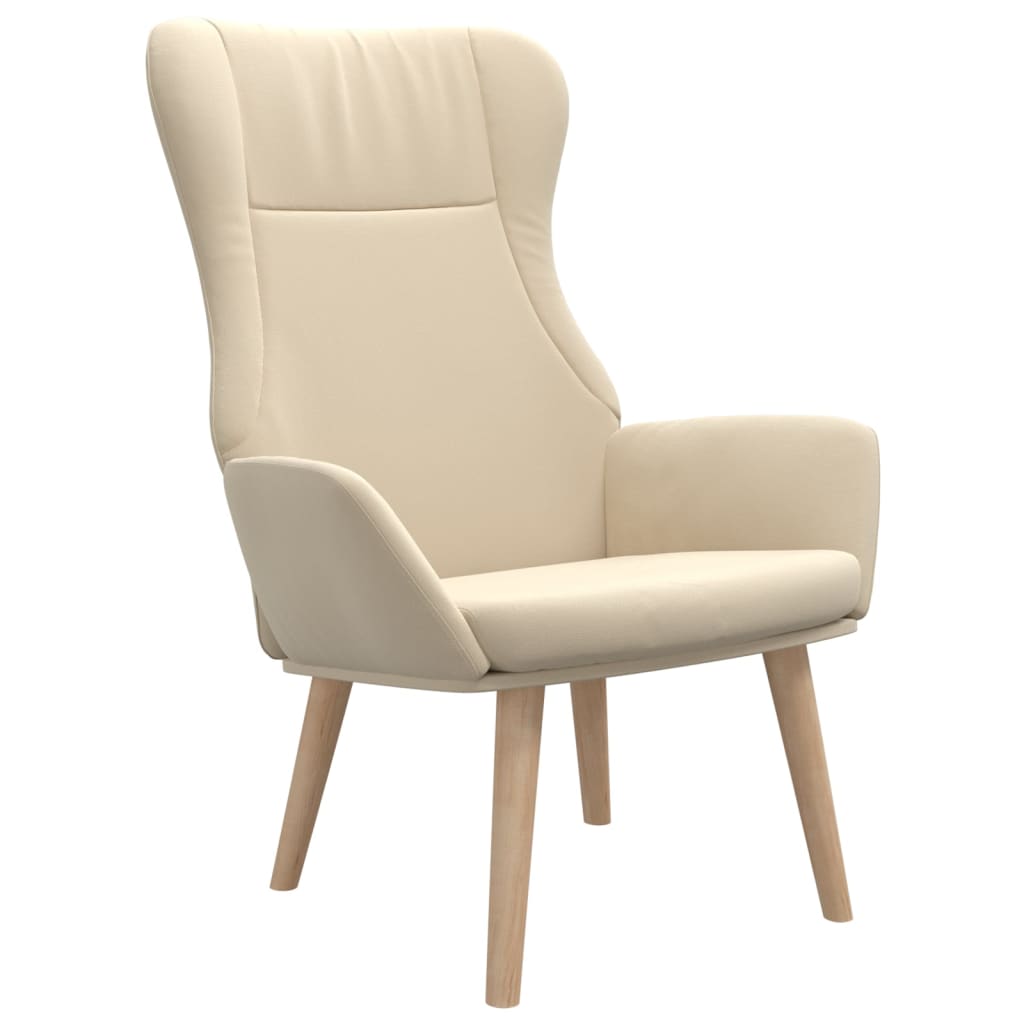 Relaxstoel stof crèmekleurig Fauteuils & Relaxfauteuils | Creëer jouw Trendy Thuis | Gratis bezorgd & Retour | Trendy.nl