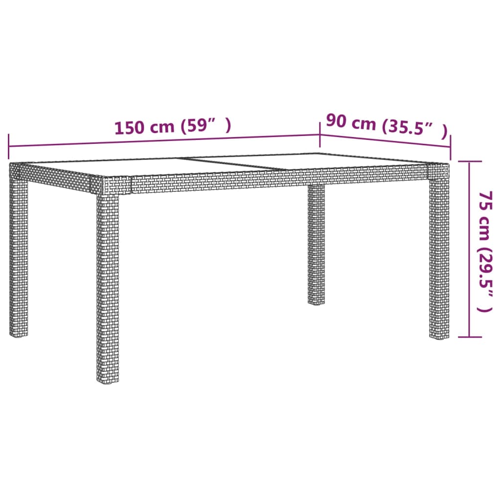 5-delige Tuinset met kussens poly rattan grijs Tuinsets | Creëer jouw Trendy Thuis | Gratis bezorgd & Retour | Trendy.nl