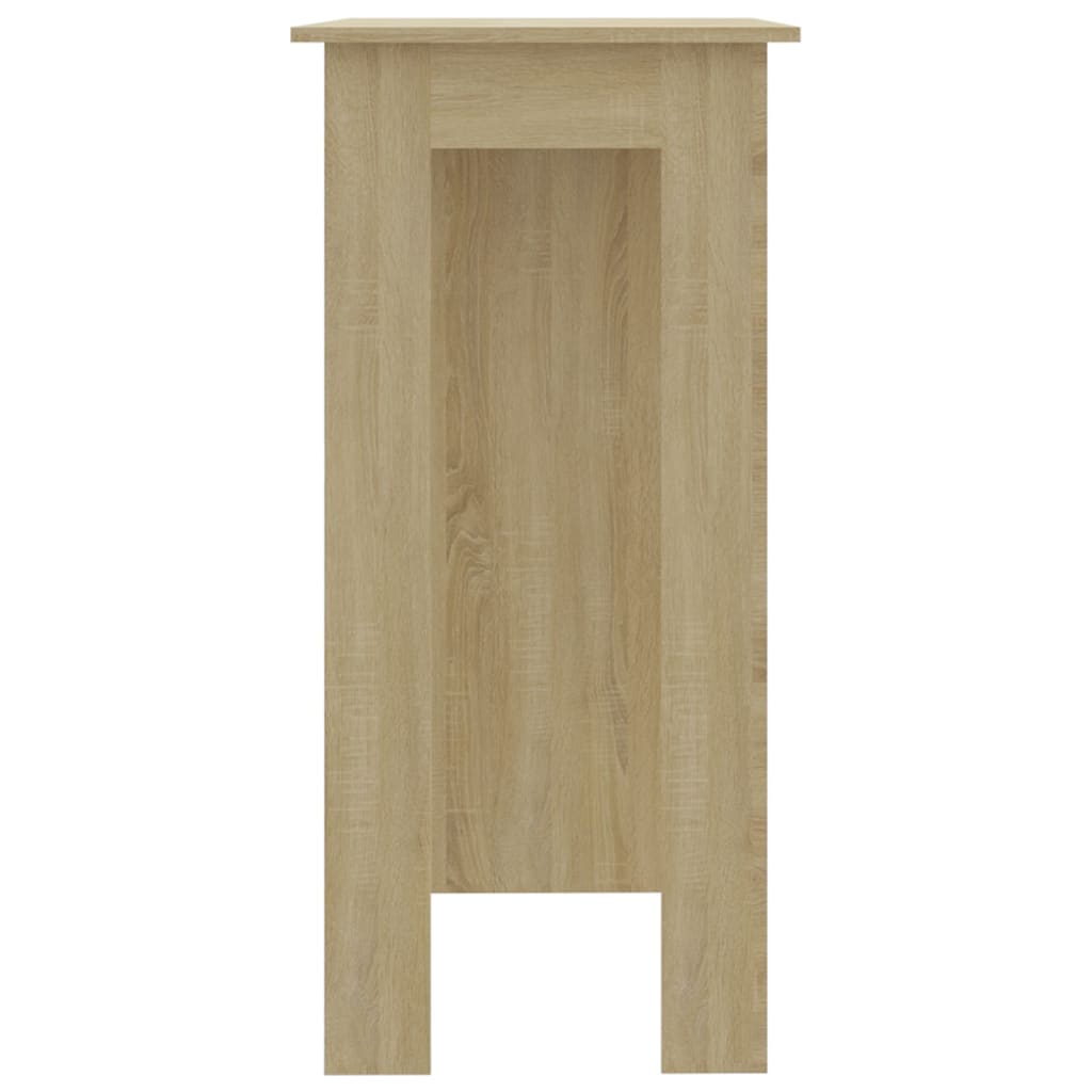 Bartafel met schap 102x50x103,5 cm hout sonoma eikenkleur Eettafels | Creëer jouw Trendy Thuis | Gratis bezorgd & Retour | Trendy.nl