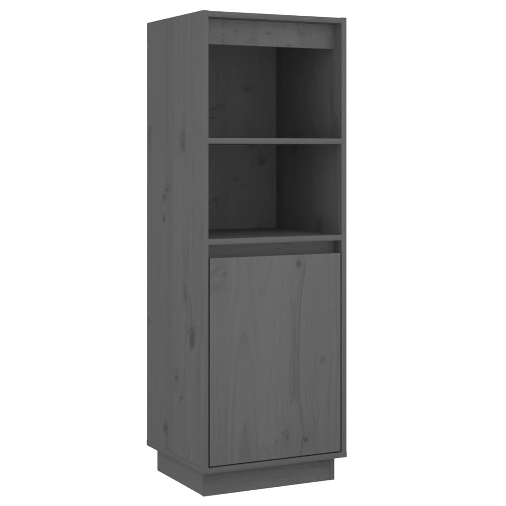 Hoge kast 37x34x110 cm massief grenenhout grijs Dressoirs & buffetkasten | Creëer jouw Trendy Thuis | Gratis bezorgd & Retour | Trendy.nl