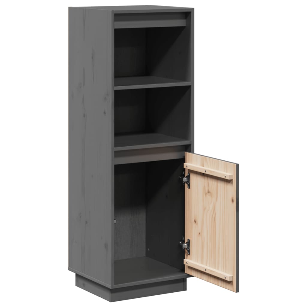 Hoge kast 37x34x110 cm massief grenenhout grijs Dressoirs & buffetkasten | Creëer jouw Trendy Thuis | Gratis bezorgd & Retour | Trendy.nl