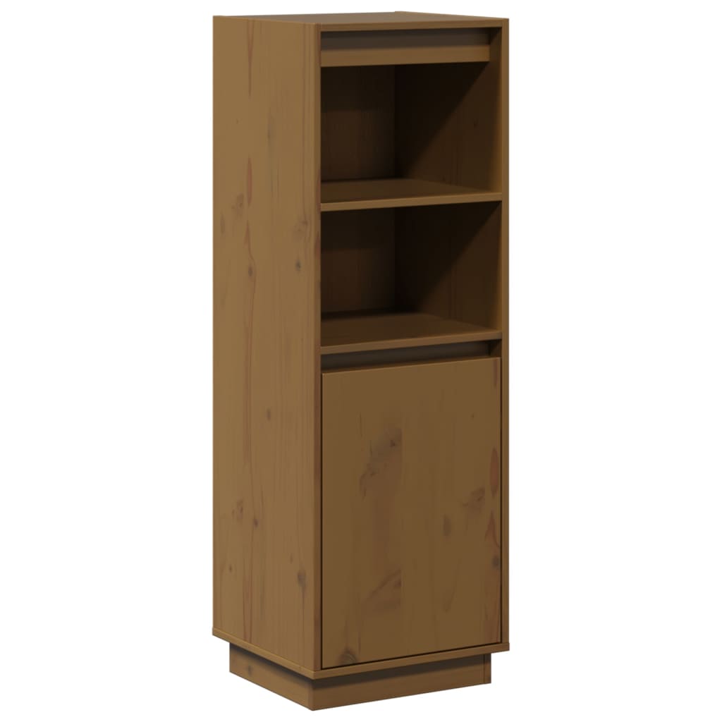 Hoge kast 37x34x110 cm massief grenenhout honingbruin Dressoirs & buffetkasten | Creëer jouw Trendy Thuis | Gratis bezorgd & Retour | Trendy.nl