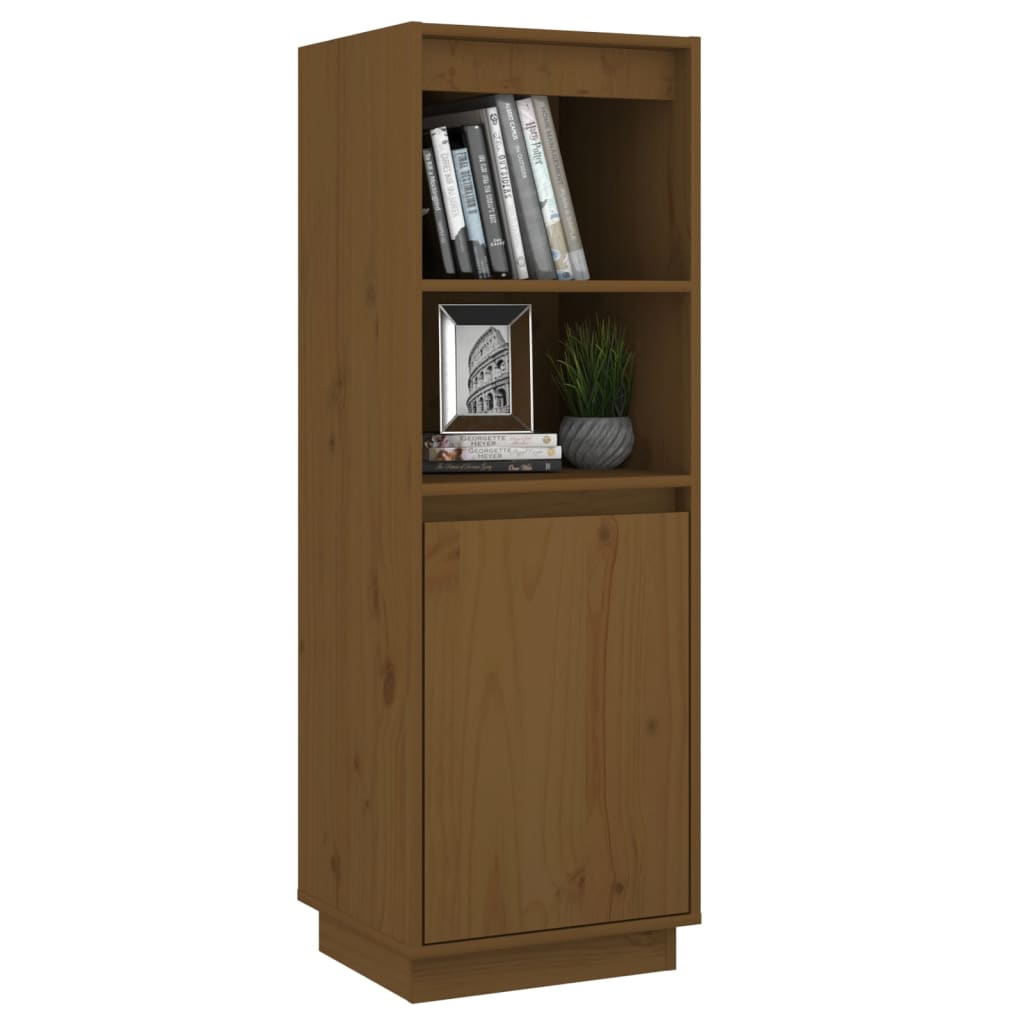 Hoge kast 37x34x110 cm massief grenenhout honingbruin Dressoirs & buffetkasten | Creëer jouw Trendy Thuis | Gratis bezorgd & Retour | Trendy.nl