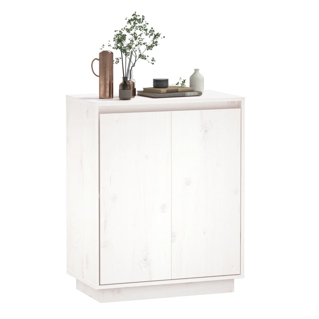 Dressoir 60x34x75 cm massief grenenhout wit Dressoirs & buffetkasten | Creëer jouw Trendy Thuis | Gratis bezorgd & Retour | Trendy.nl