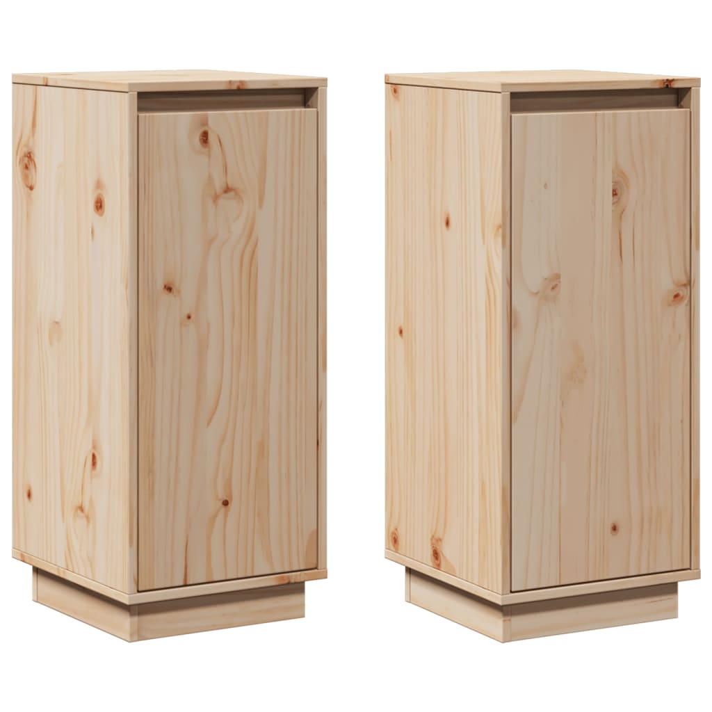 Twee massief grenenhouten dressoirs - 31,5x34x75 cm - Stijlvol en duurzaam! Dressoirs & buffetkasten | Creëer jouw Trendy Thuis | Gratis bezorgd & Retour | Trendy.nl