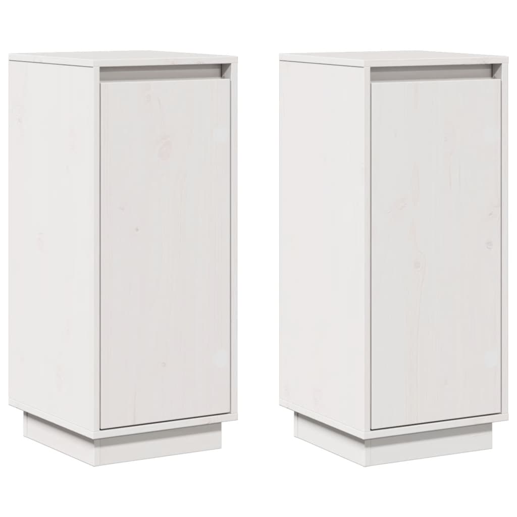 "Hoge kwaliteit witte dressoirs van massief grenenhout - Set van 2 stuks - Afmetingen: 31,5x34x75 cm" Dressoirs & buffetkasten | Creëer jouw Trendy Thuis | Gratis bezorgd & Retour | Trendy.nl