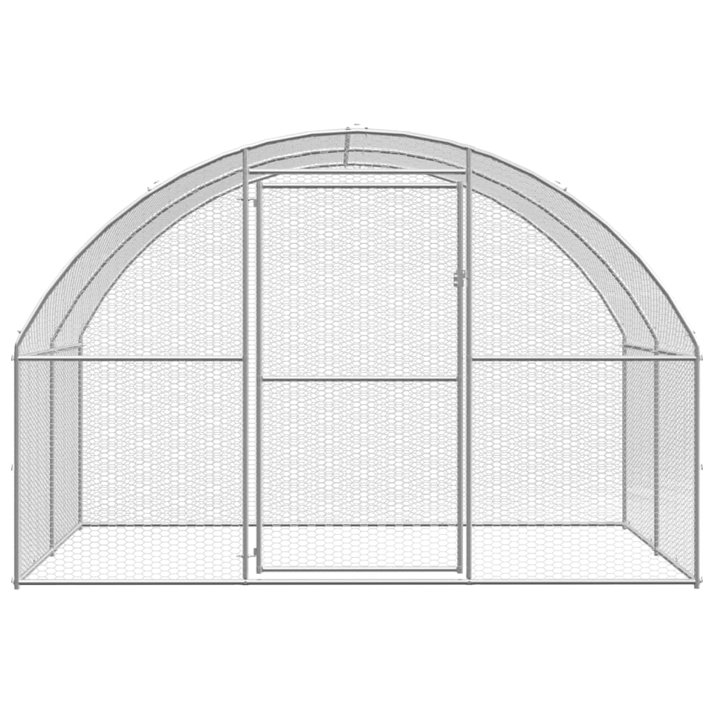 Kippenren 3x24x2 m gegalvaniseerd staal