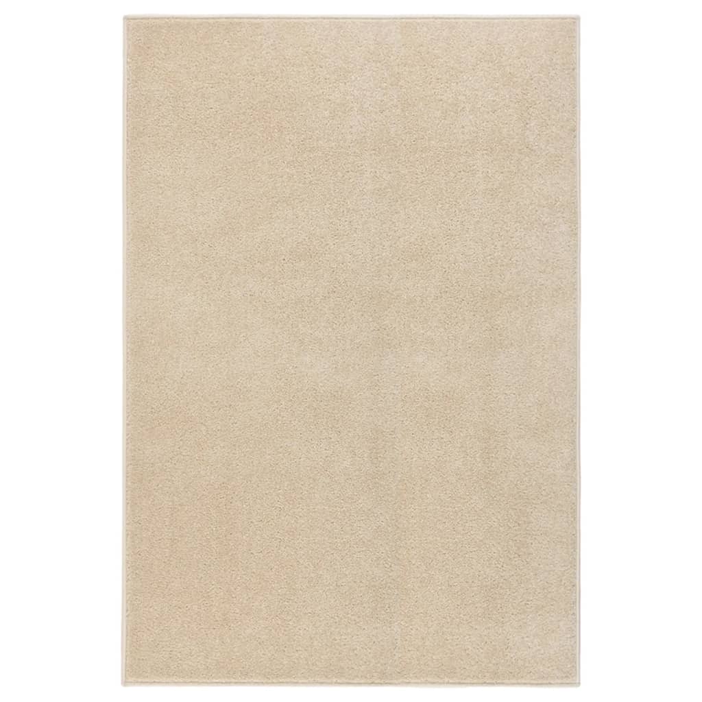 Vloerkleed kortpolig 200x290 cm beige