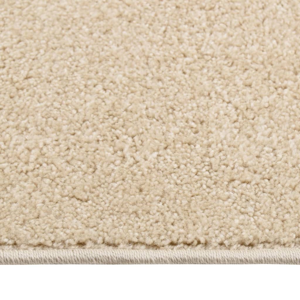 Vloerkleed kortpolig 200x290 cm beige