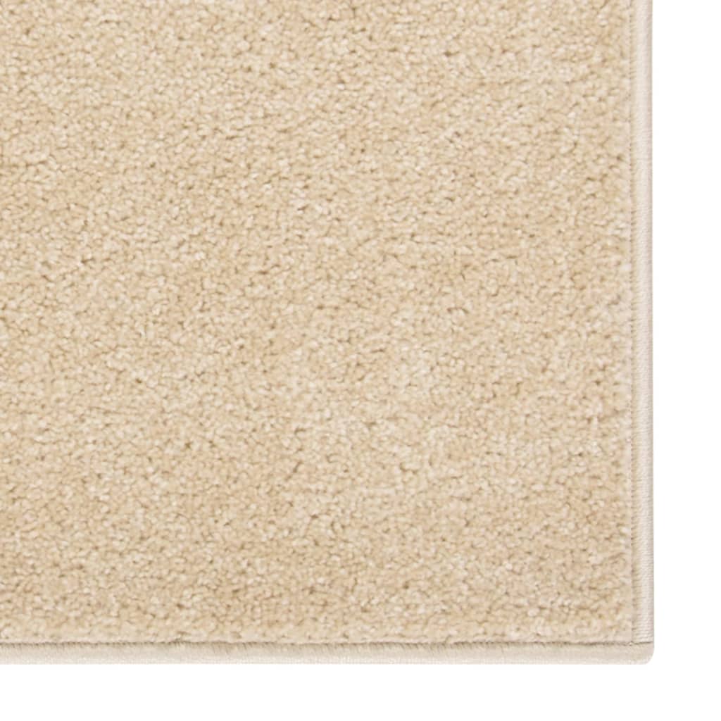 Vloerkleed kortpolig 200x290 cm beige