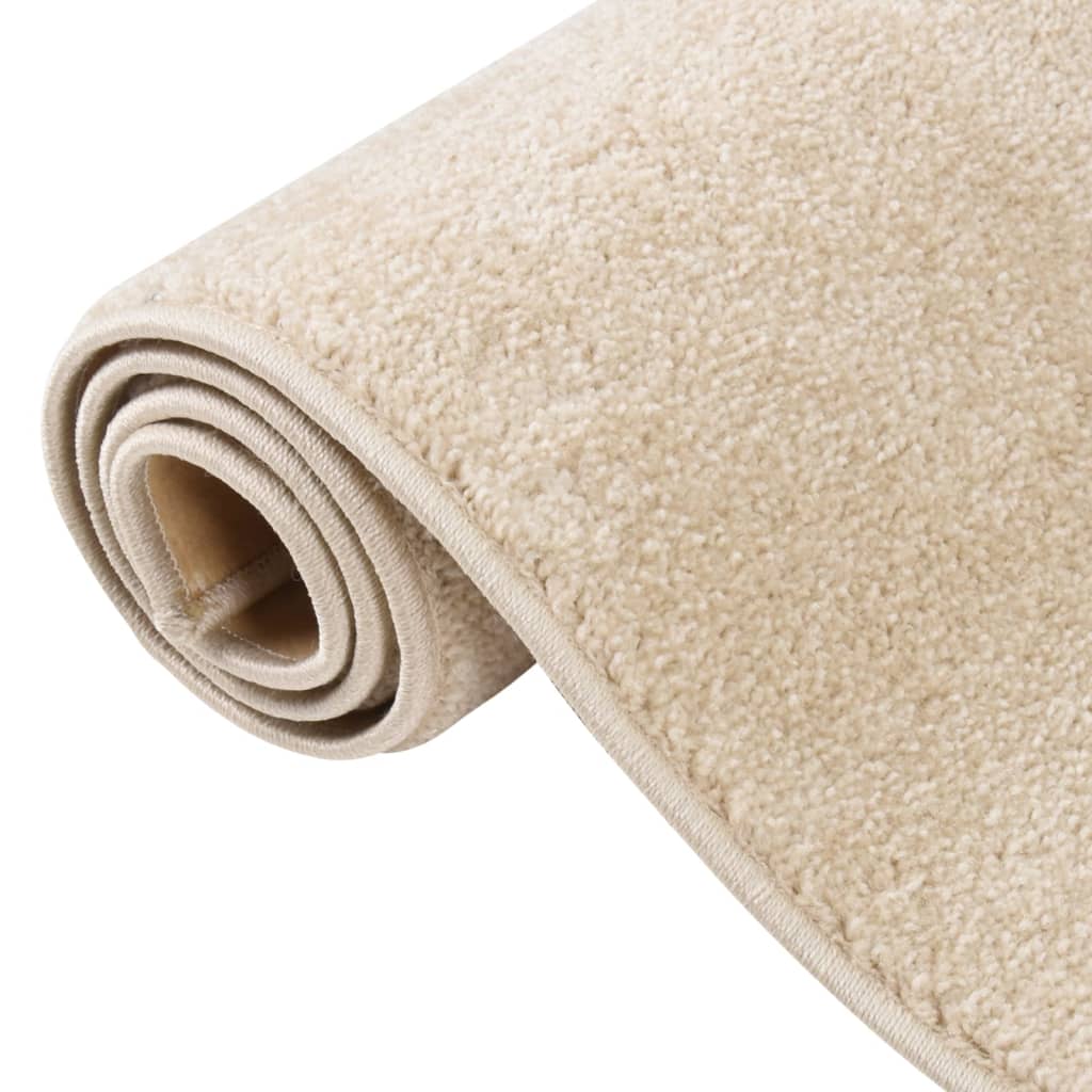 Vloerkleed kortpolig 200x290 cm beige