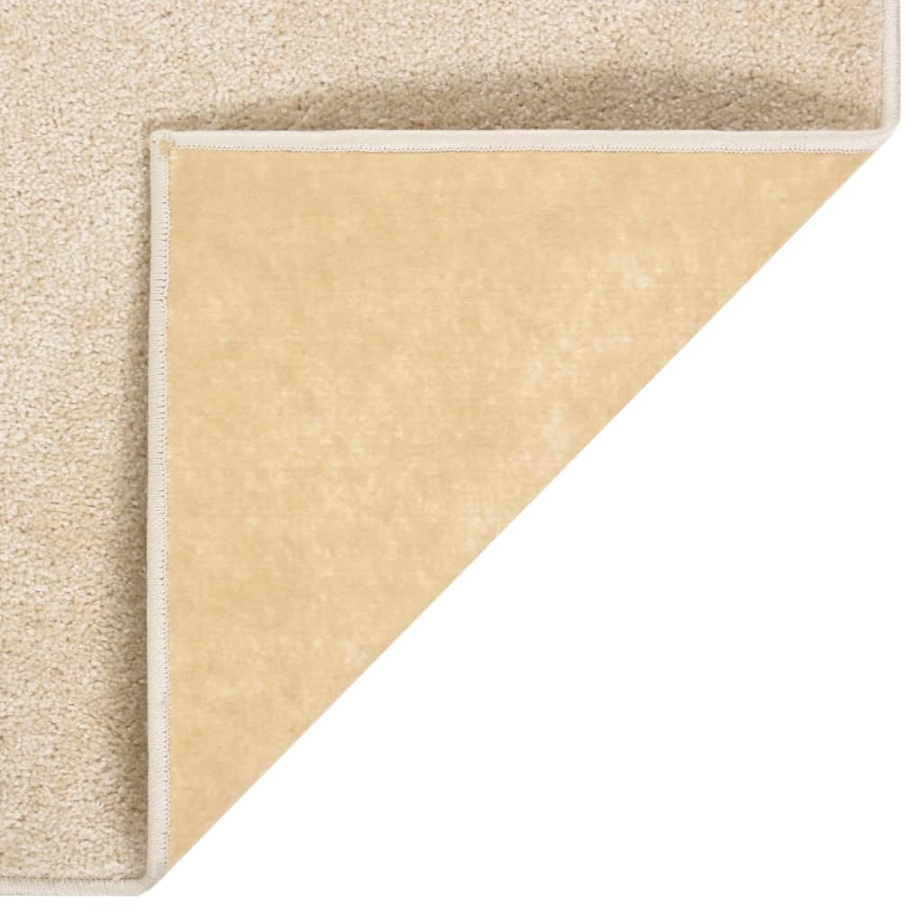 Vloerkleed kortpolig 200x290 cm beige