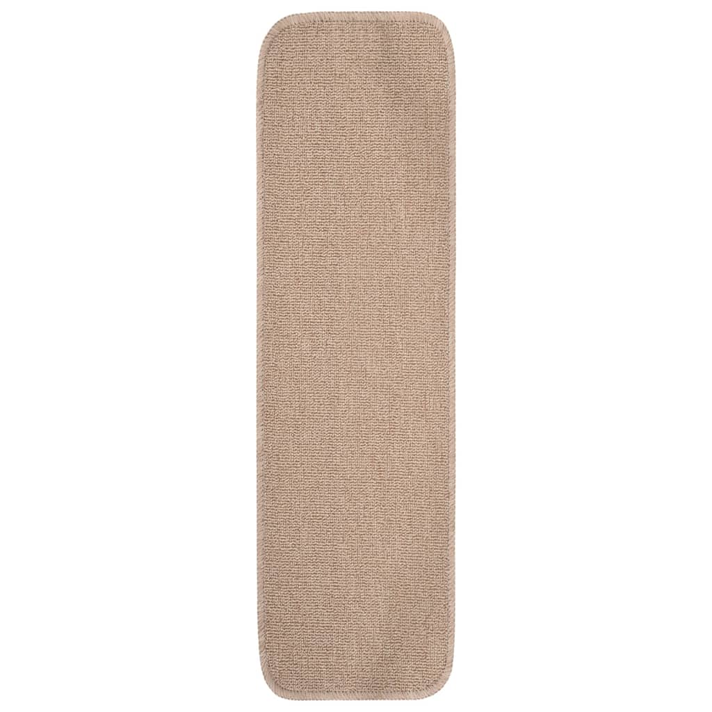 Trapmatten 15 st anti-slip rechthoekig 75x20 cm beige Trapmatten | Creëer jouw Trendy Thuis | Gratis bezorgd & Retour | Trendy.nl