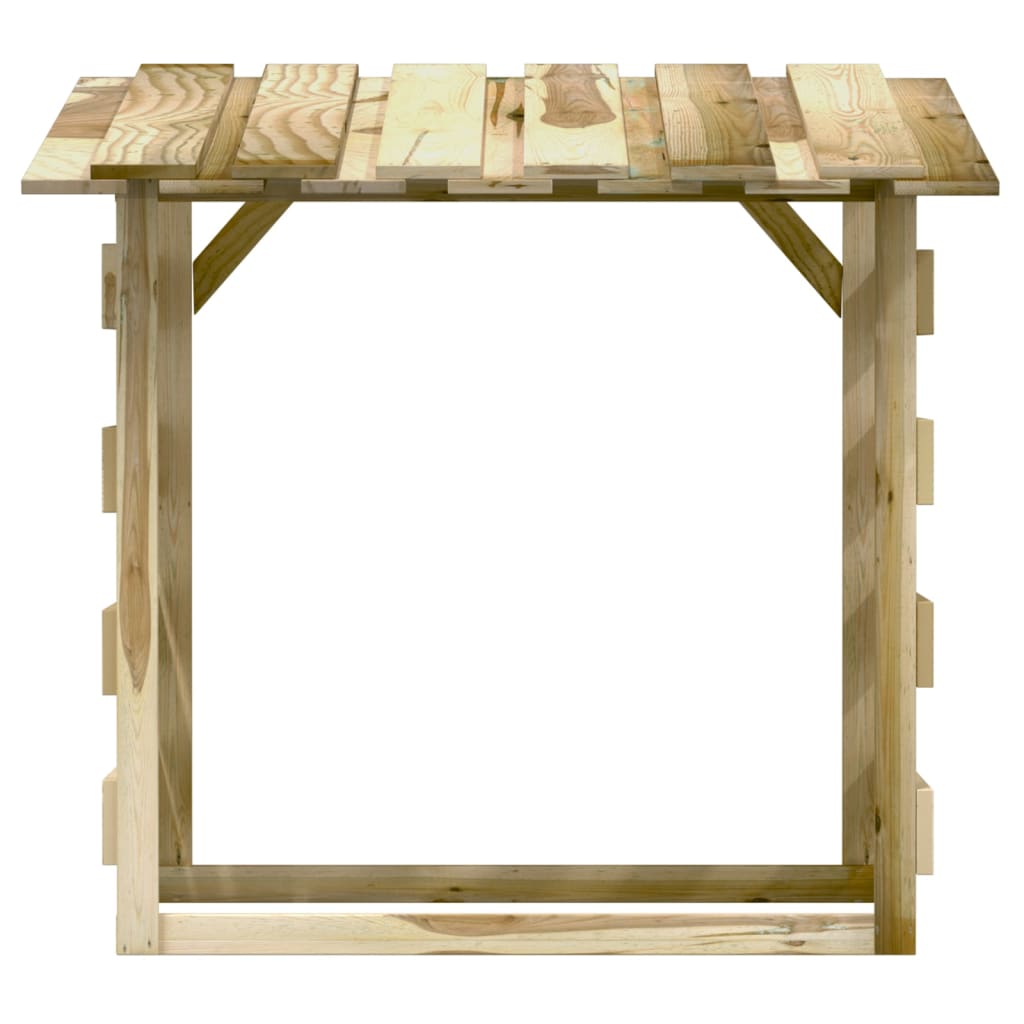 Pergola's met dak 2 st 100x90x100 cm geïmpregneerd grenenhout