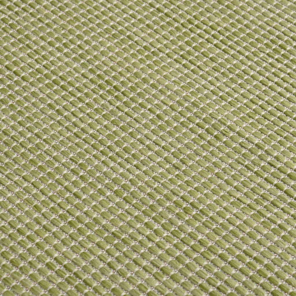 Buitenkleed platgeweven 80x250 cm groen