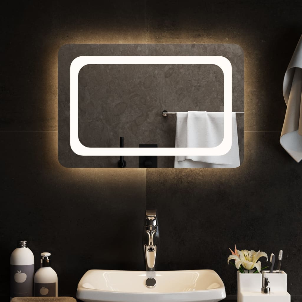 Badkamerspiegel LED 60x40 cm Spiegels | Creëer jouw Trendy Thuis | Gratis bezorgd & Retour | Trendy.nl
