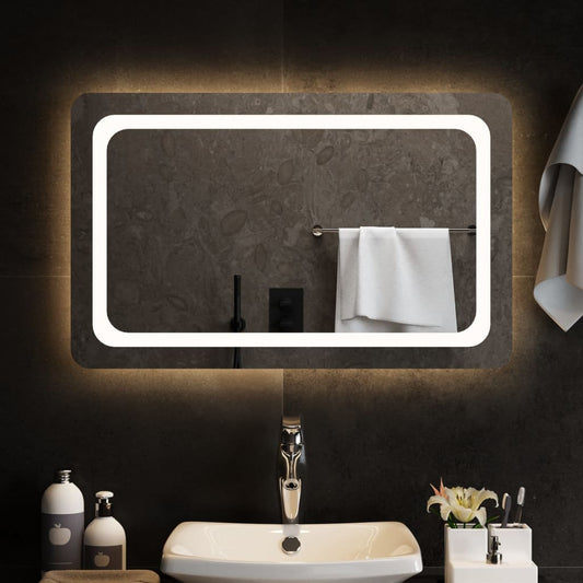 Badkamerspiegel LED 80x50 cm Spiegels | Creëer jouw Trendy Thuis | Gratis bezorgd & Retour | Trendy.nl