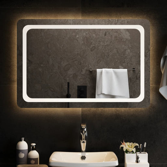 Badkamerspiegel LED 90x60 cm Spiegels | Creëer jouw Trendy Thuis | Gratis bezorgd & Retour | Trendy.nl
