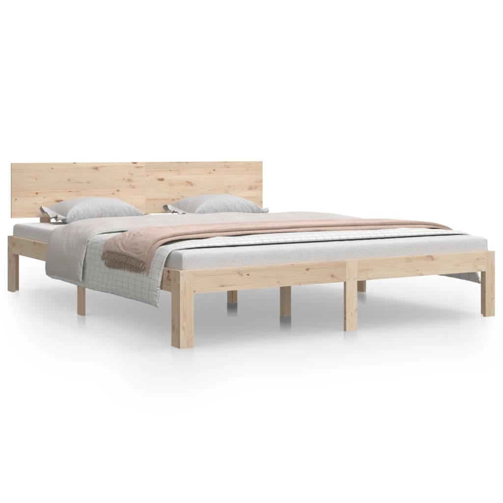 Bedframe massief grenenhout 160x200 cm Bedden & bedframes | Creëer jouw Trendy Thuis | Gratis bezorgd & Retour | Trendy.nl