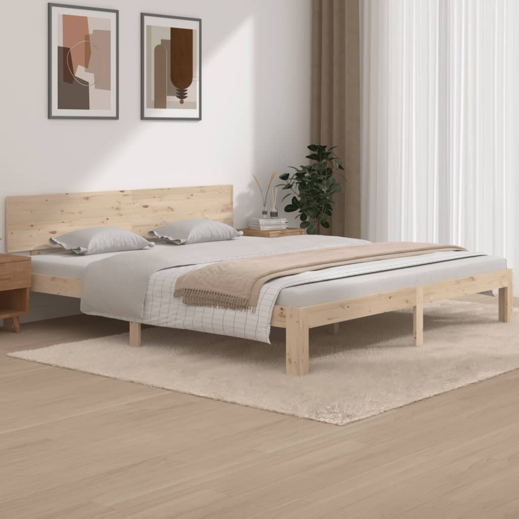 Bedframe massief hout 180x200 cm Bedden & bedframes | Creëer jouw Trendy Thuis | Gratis bezorgd & Retour | Trendy.nl