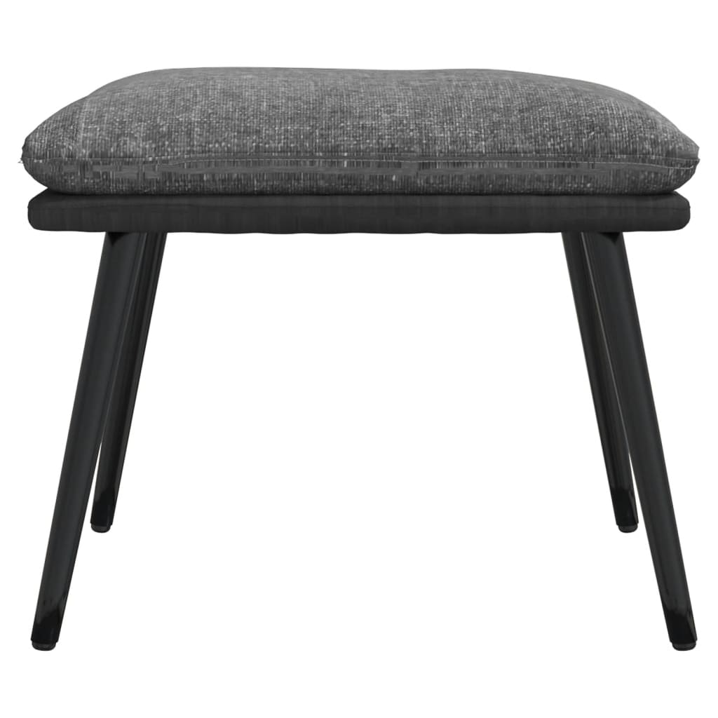 Relaxstoel met voetenbank stof en kunstleer lichtgrijs Fauteuils & Relaxfauteuils | Creëer jouw Trendy Thuis | Gratis bezorgd & Retour | Trendy.nl