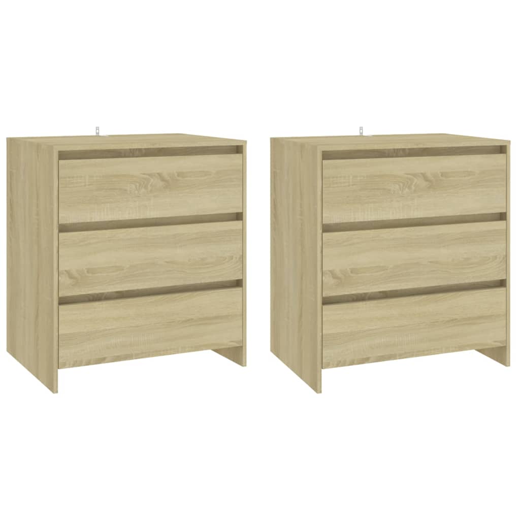 3 st Dressoirs bewerkt hout sonoma eikenkleurig Dressoirs & buffetkasten | Creëer jouw Trendy Thuis | Gratis bezorgd & Retour | Trendy.nl