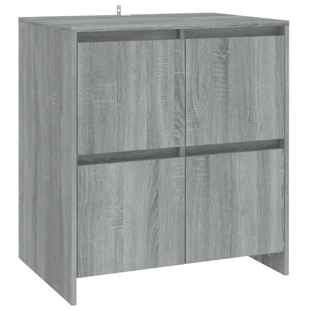 Dressoirs 2 st 70x41x75 cm spaanplaat grijs sonoma eikenkleurig Dressoirs & buffetkasten | Creëer jouw Trendy Thuis | Gratis bezorgd & Retour | Trendy.nl