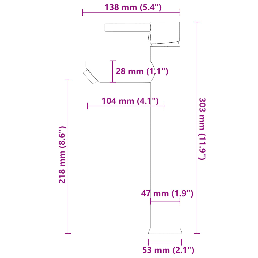 Wastafel met kraan en pop-up afvoer mat gehard glas Gootstenen voor badkamers | Creëer jouw Trendy Thuis | Gratis bezorgd & Retour | Trendy.nl