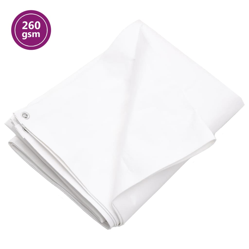 Dekzeil 260 g/m² 8x12 m HDPE wit Afdekdoeken | Creëer jouw Trendy Thuis | Gratis bezorgd & Retour | Trendy.nl