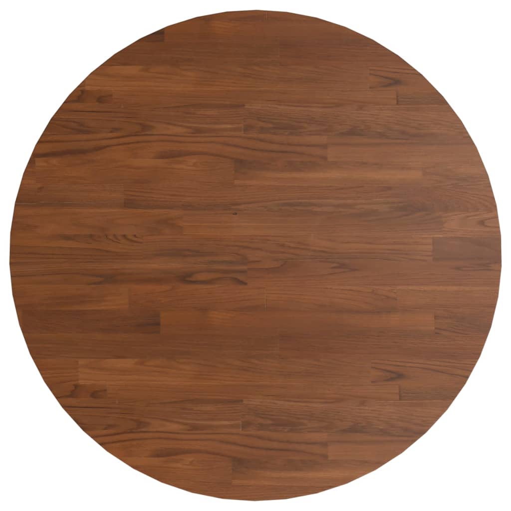 Tafelblad rond Ø50x1,5 cm bewerkt massief eikenhout donkerbruin Tafelbladen | Creëer jouw Trendy Thuis | Gratis bezorgd & Retour | Trendy.nl