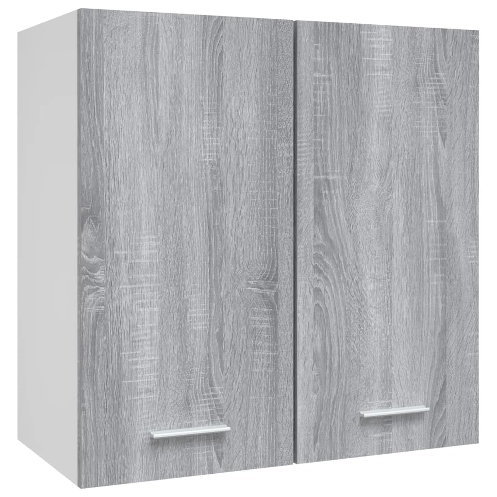 Wandkast hangend 60x31x60 cm bewerkt hout grijs sonoma eiken Keukenkasten | Creëer jouw Trendy Thuis | Gratis bezorgd & Retour | Trendy.nl