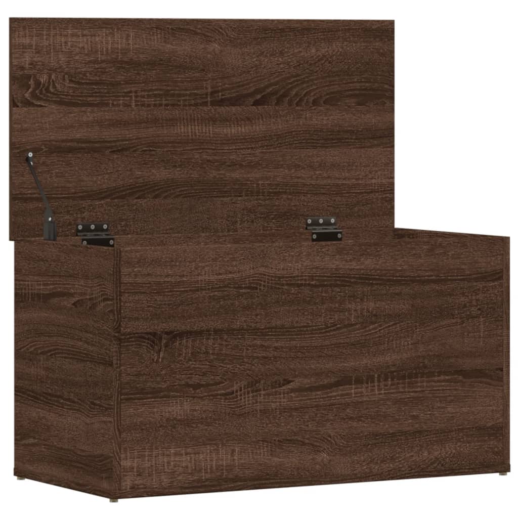 Opbergkist 84x42x46 cm bewerkt hout bruin eikenkleur Speelgoedkisten | Creëer jouw Trendy Thuis | Gratis bezorgd & Retour | Trendy.nl