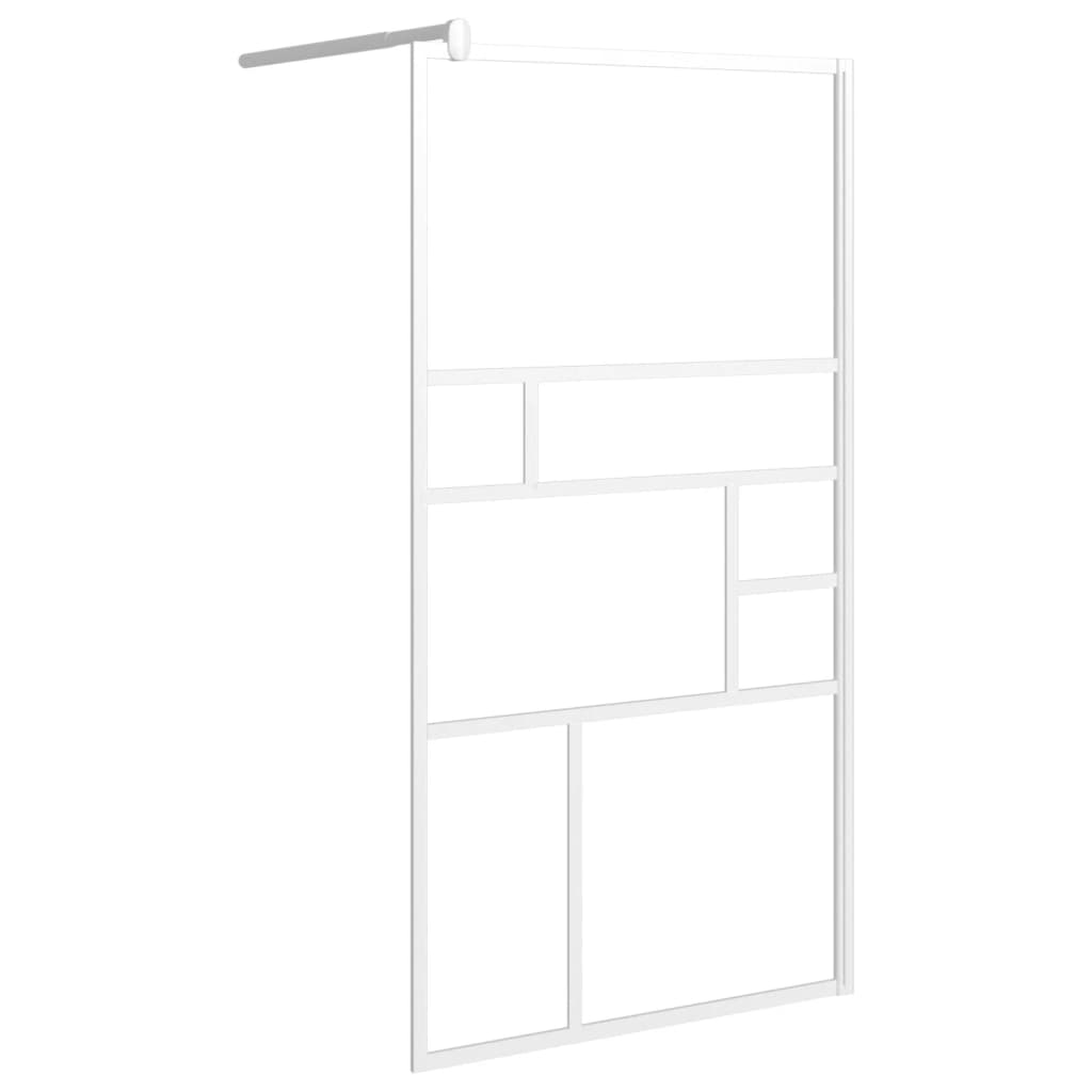 Inloopdouchewand 100x195 cm ESG-glas wit Douchewanden & -muren | Creëer jouw Trendy Thuis | Gratis bezorgd & Retour | Trendy.nl