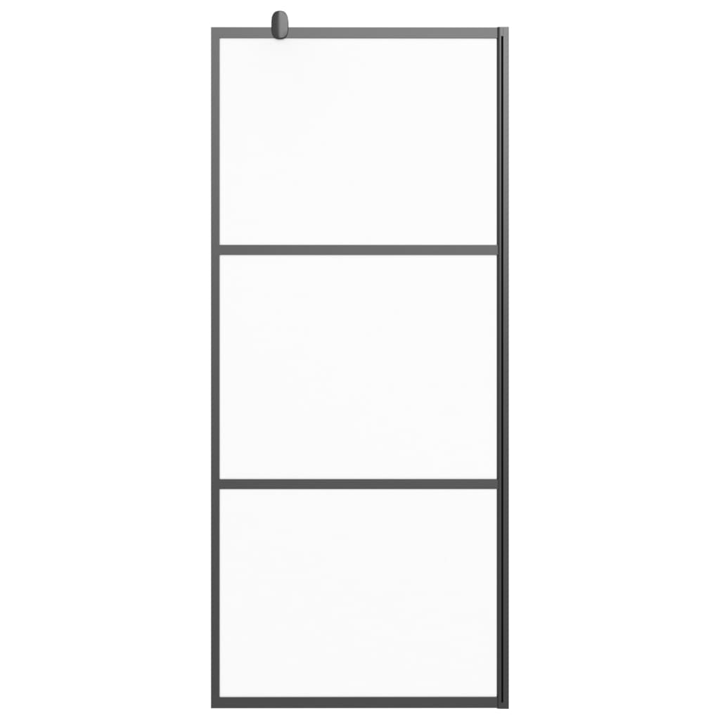 Inloopdouchewand 90x195 cm mat ESG-glas zwart Douchewanden & -muren | Creëer jouw Trendy Thuis | Gratis bezorgd & Retour | Trendy.nl