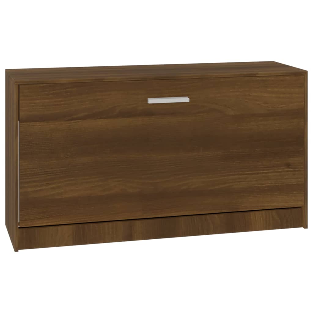 Schoenenbank 80x24x45 cm bewerkt hout bruin eikenkleur Schoenenrekken | Creëer jouw Trendy Thuis | Gratis bezorgd & Retour | Trendy.nl