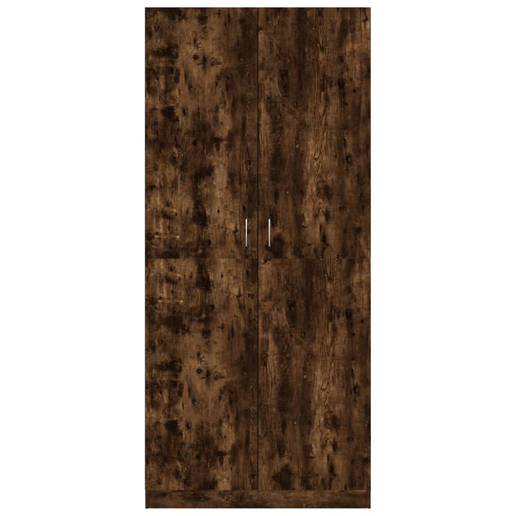 Kledingkast 90x52x200 cm bewerkt hout gerookt eikenkleurig Kledingkasten | Creëer jouw Trendy Thuis | Gratis bezorgd & Retour | Trendy.nl