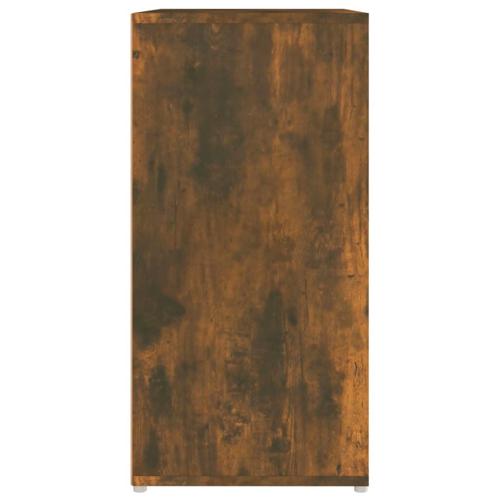 Schoenenkast 60x35x70 cm bewerkt hout gerookt eikenkleurig