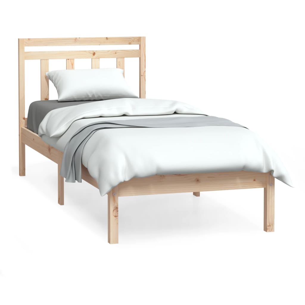 Bedframe massief hout 90x190 cm Bedden & bedframes | Creëer jouw Trendy Thuis | Gratis bezorgd & Retour | Trendy.nl