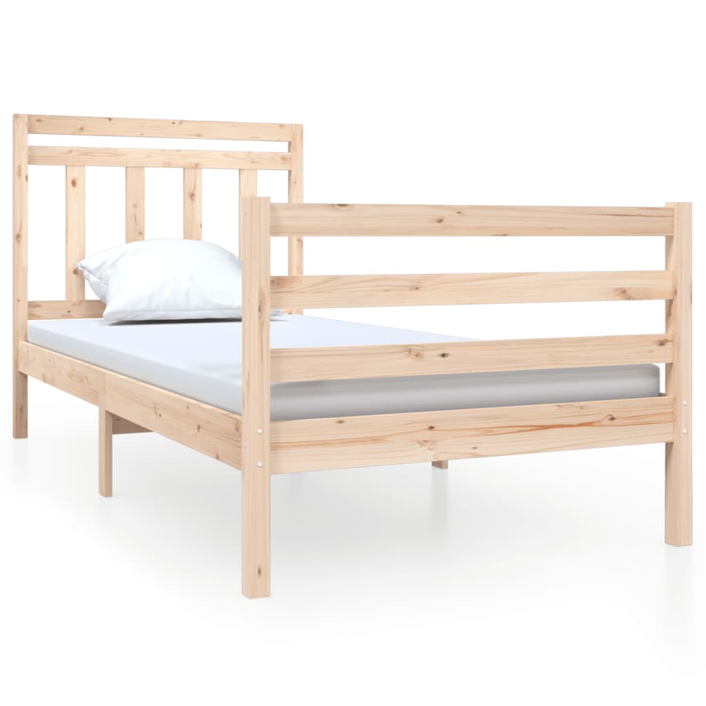 Bedframe massief hout 90x190 cm Bedden & bedframes | Creëer jouw Trendy Thuis | Gratis bezorgd & Retour | Trendy.nl