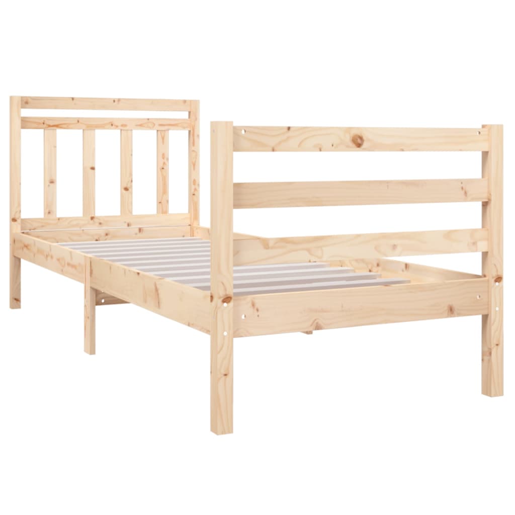 Bedframe massief hout 90x190 cm Bedden & bedframes | Creëer jouw Trendy Thuis | Gratis bezorgd & Retour | Trendy.nl