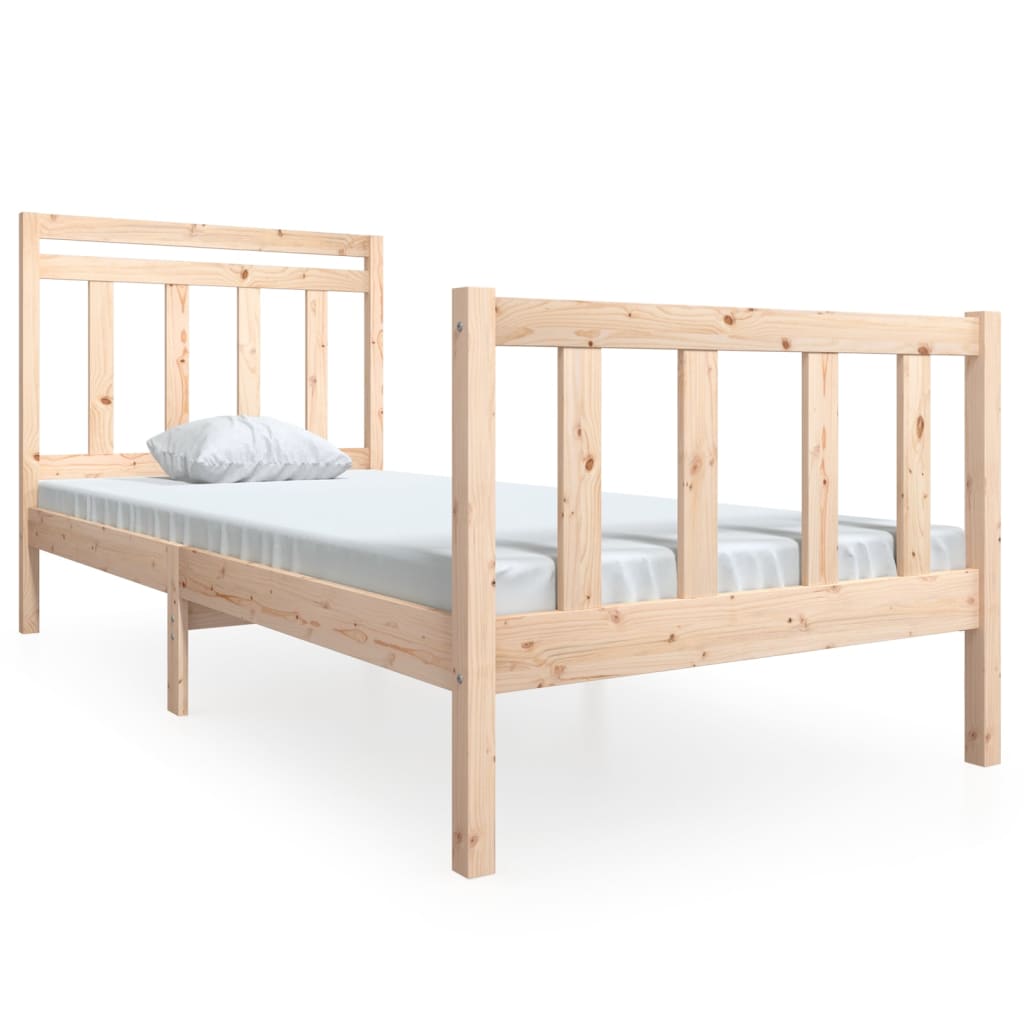 Bedframe massief hout 90x190 cm Bedden & bedframes | Creëer jouw Trendy Thuis | Gratis bezorgd & Retour | Trendy.nl