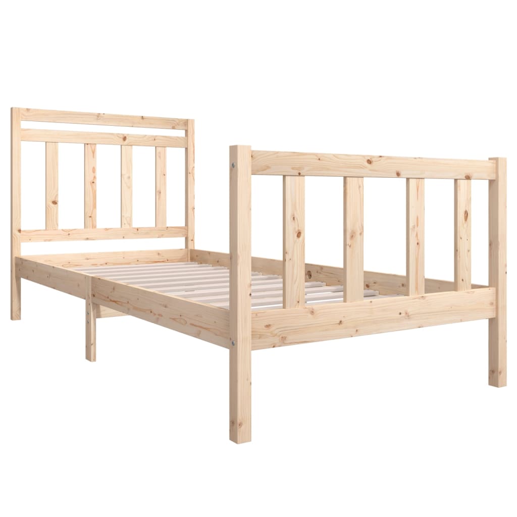 Bedframe massief hout 90x190 cm Bedden & bedframes | Creëer jouw Trendy Thuis | Gratis bezorgd & Retour | Trendy.nl